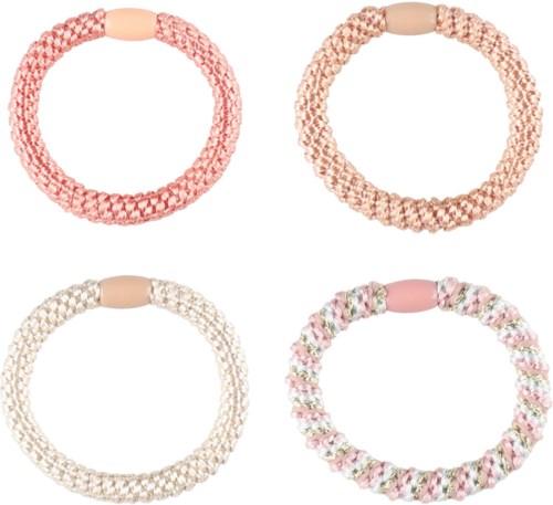 Mineas Scrunchie 4 Pcs Rose Gold Multicolored
