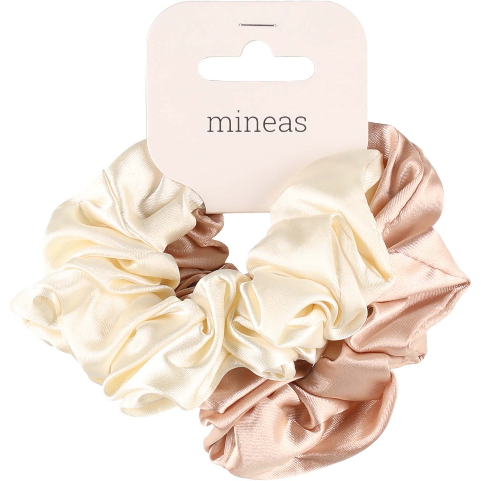 Mineas Scrunchie satin 2 pcs Cream/beige