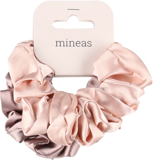 Mineas Scrunchie satin 2 pcs Dusty lilac/Rose