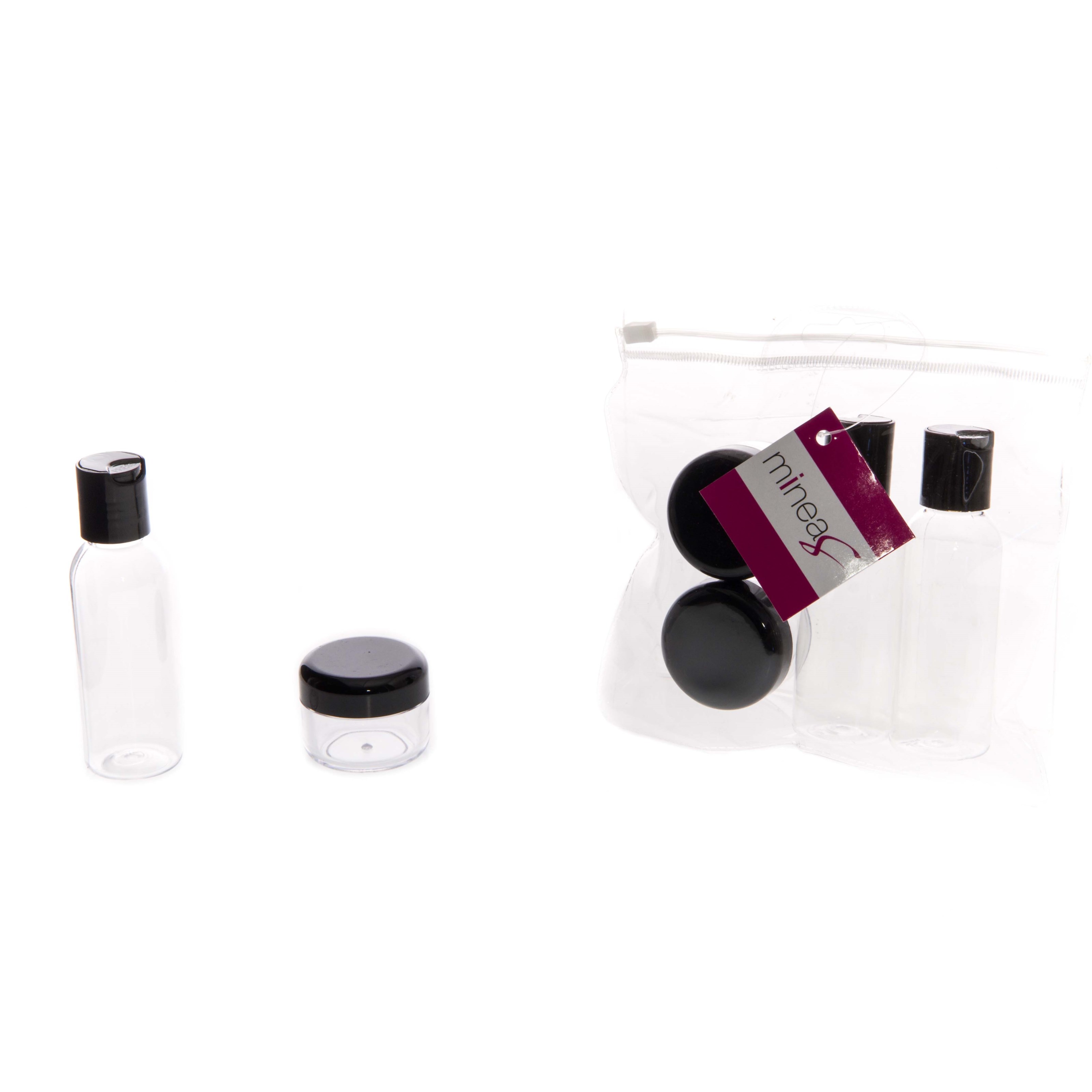Mineas Travel Bottle Set 4 Pcs Transparent (obrázok 4)