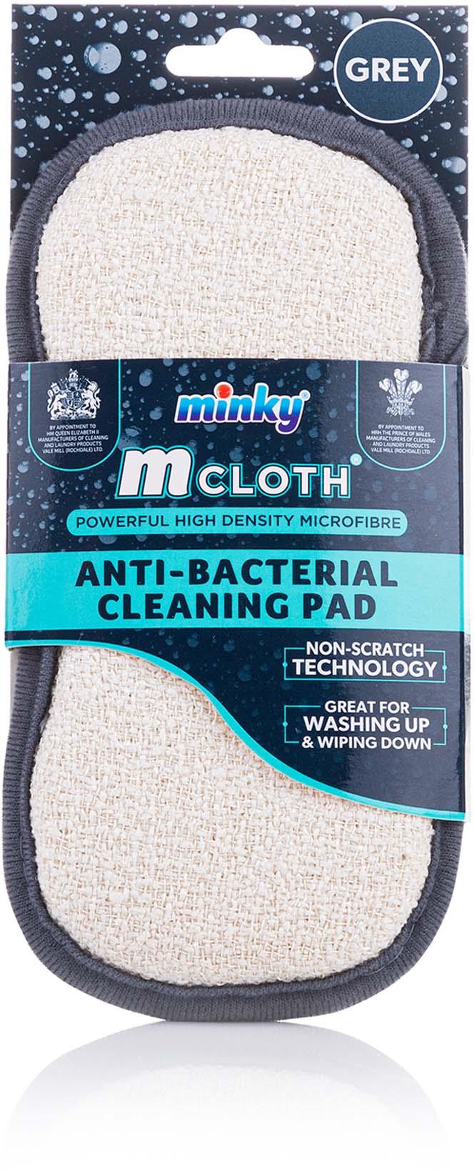 Minky M Cloth Original AntiBacterial Cleaning Pad Grey