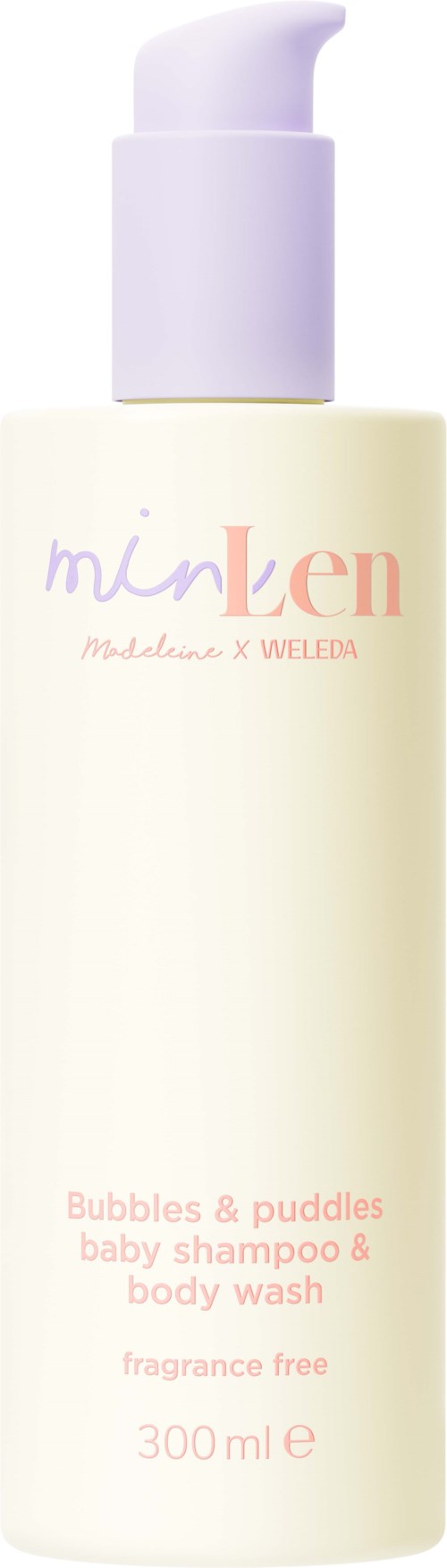 MinLen Bubbles & puddles baby shampoo & body wash 300 ml