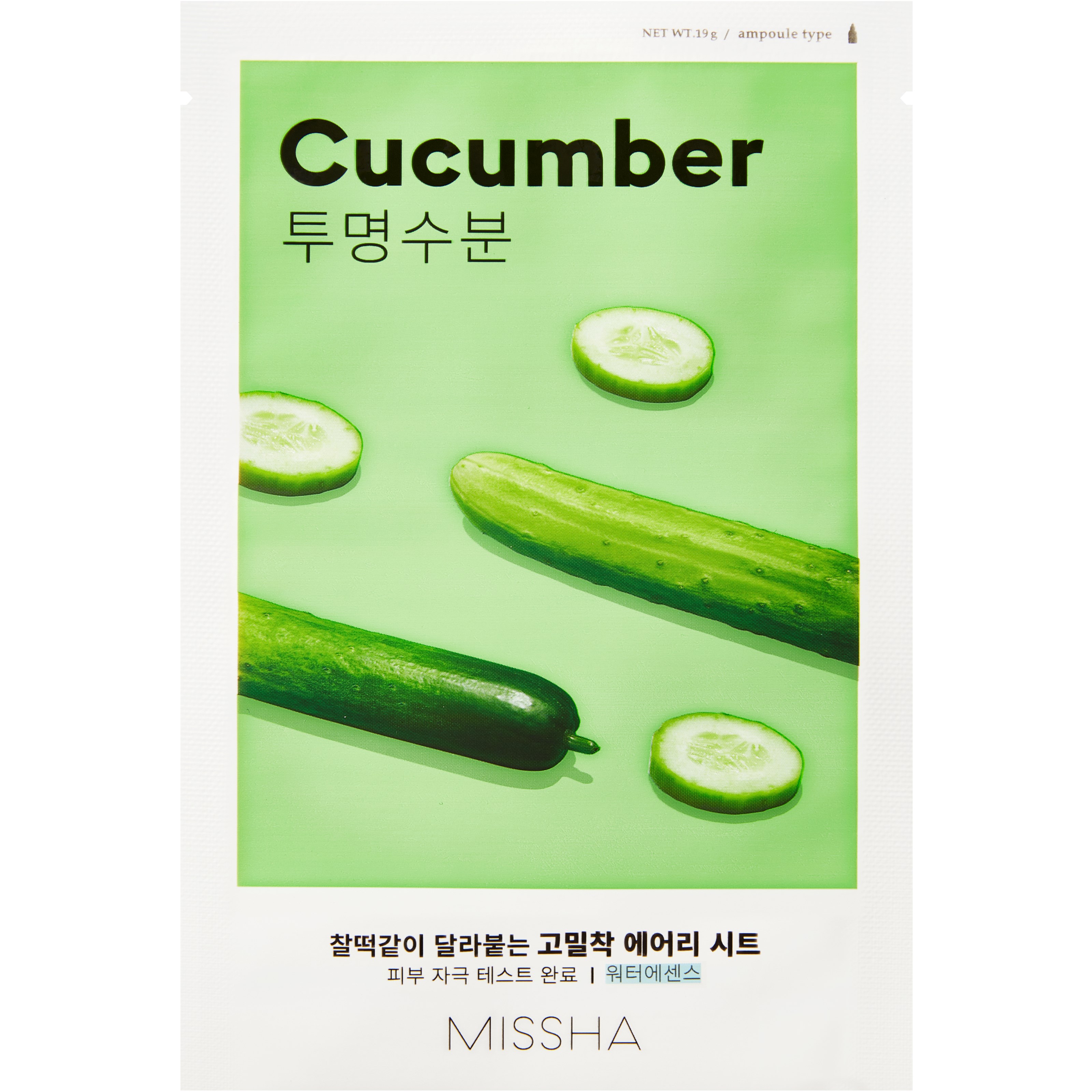 MISSHA Airy Fit Sheet Mask Cucumber 19 g billede