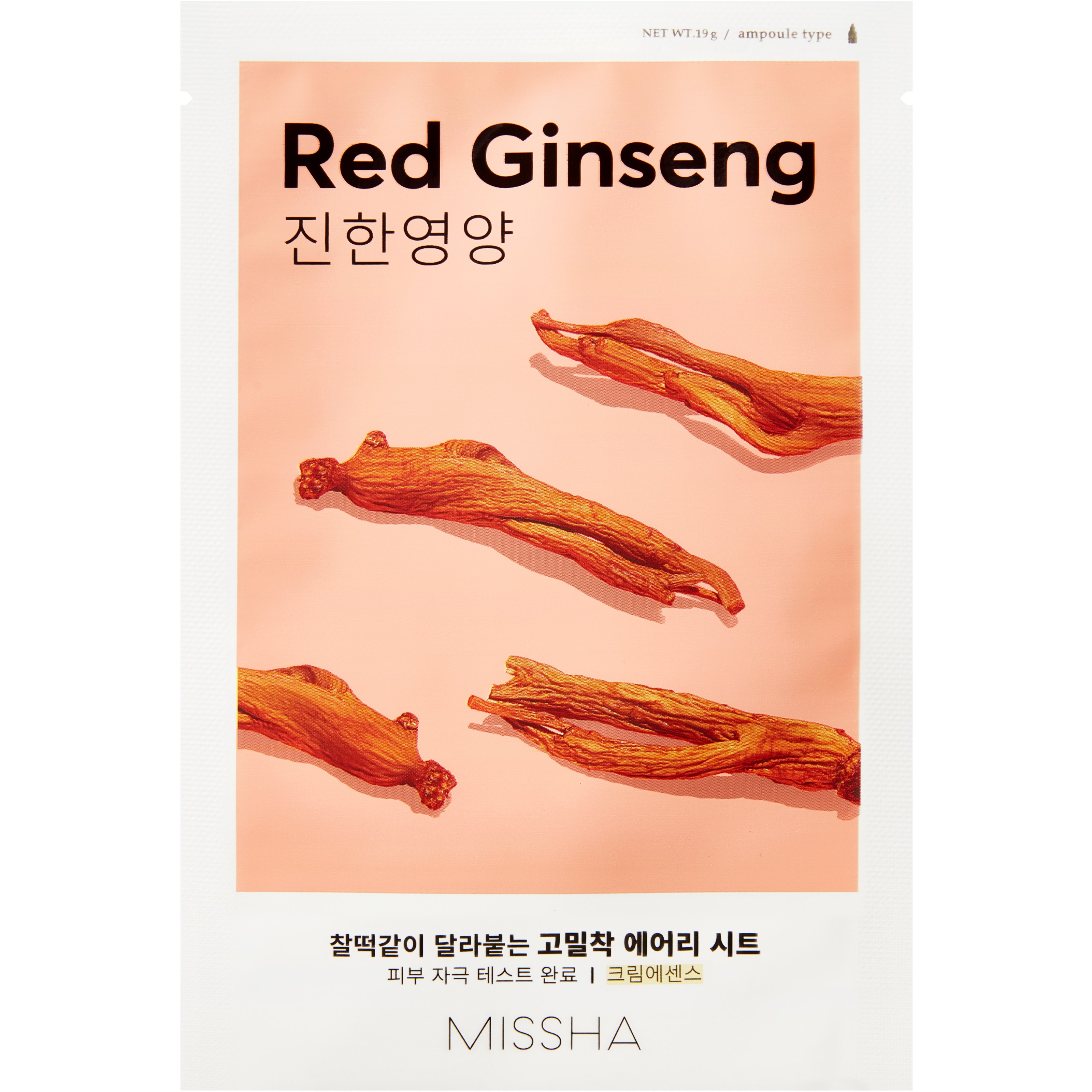 Läs mer om MISSHA Airy Fit Sheet Mask Red Ginseng 19 g