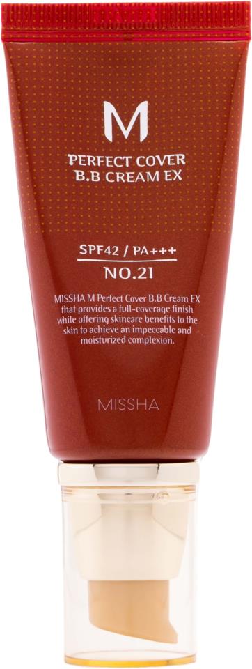 Missha M Perfect Cover B.B Cream Spf42 / Pa+++ No.21 Light Beige 50 ml