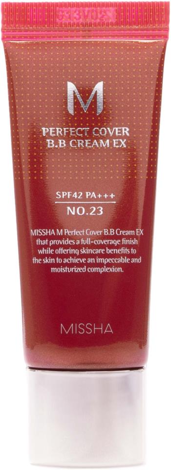 Missha M Perfect Cover B.B Cream Spf42 / Pa+++ No.23 Natural Beige 20 ml