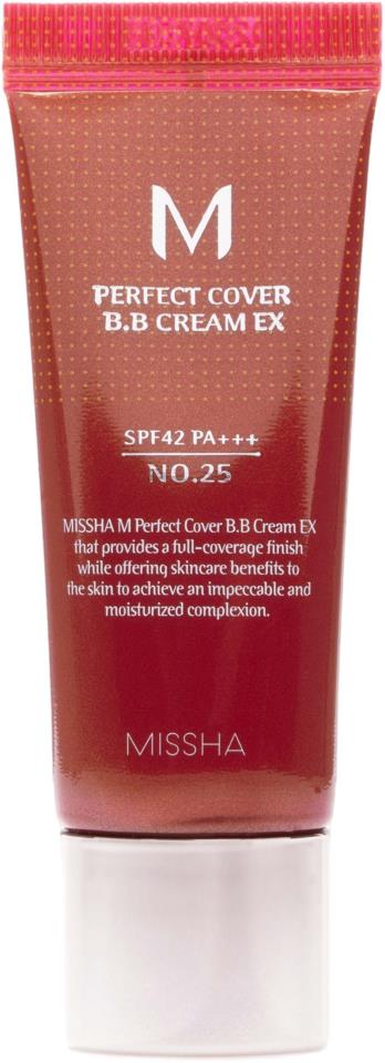 Missha M Perfect Cover B.B Cream Spf42 / Pa+++ No.25 Warm Beige 20 ml