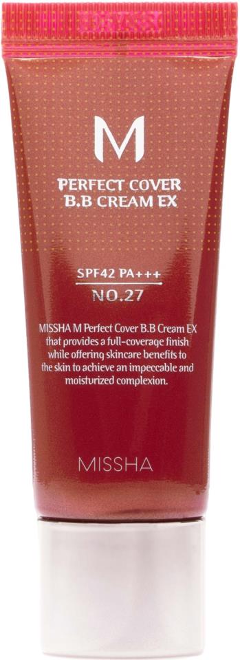 Missha M Perfect Cover B.B Cream Spf42 / Pa+++ No.27 Honey Beige 20 ml