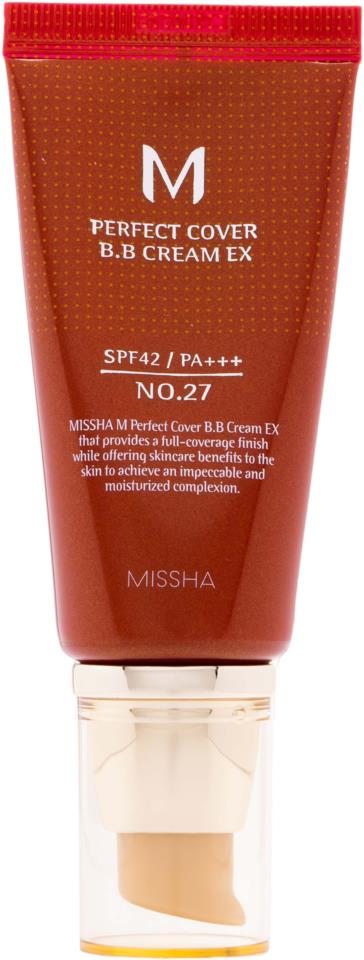 Missha M Perfect Cover B.B Cream Spf42 / Pa+++ No.27 Honey Beige 50 ml