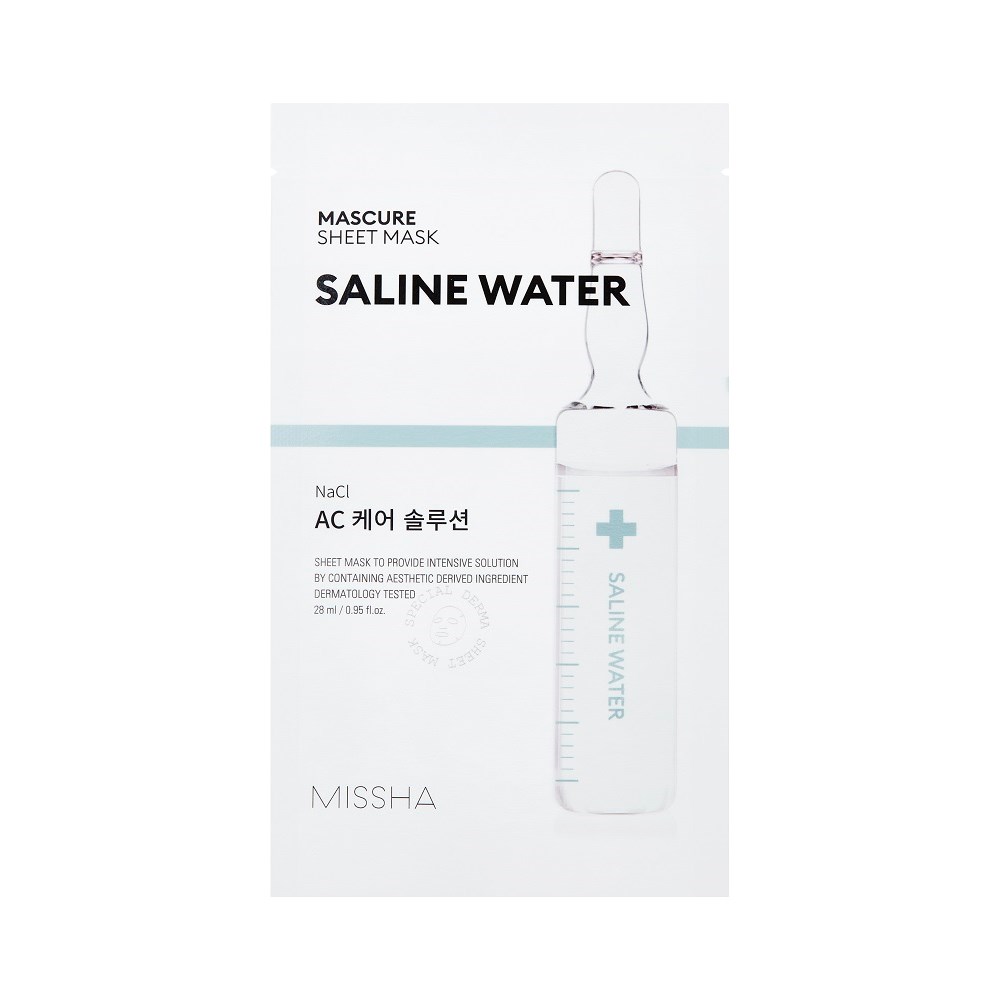 MISSHA Mascure Ac Care Solution Sheet Mask (Saline Water) 28 ml billede