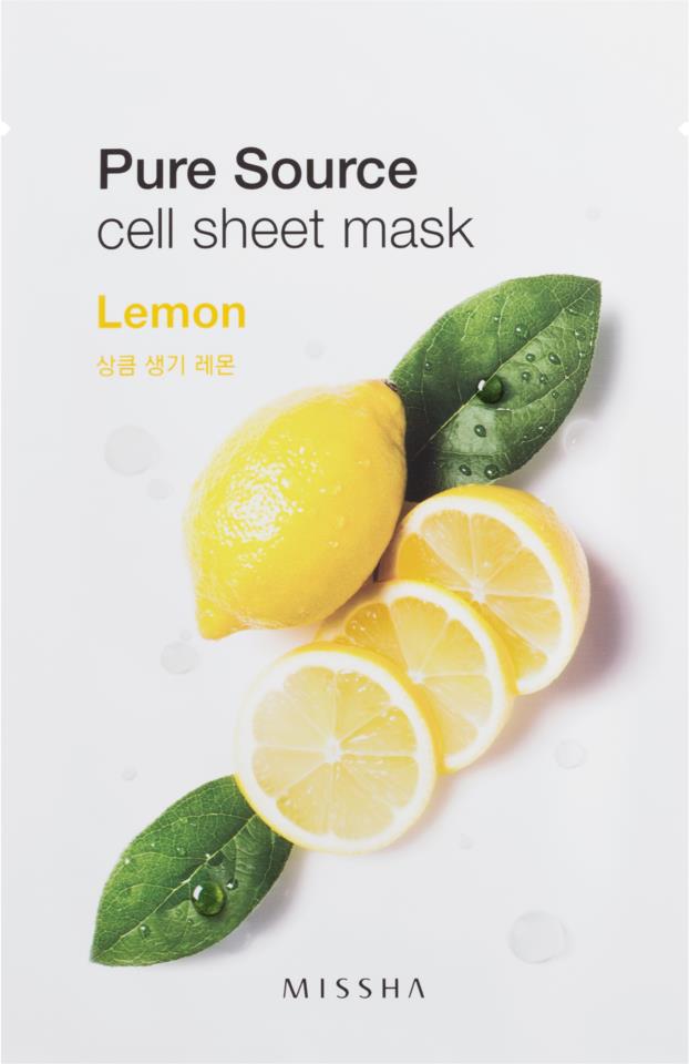 MISSHA Pure Source Cell Sheet Mask Lemon 