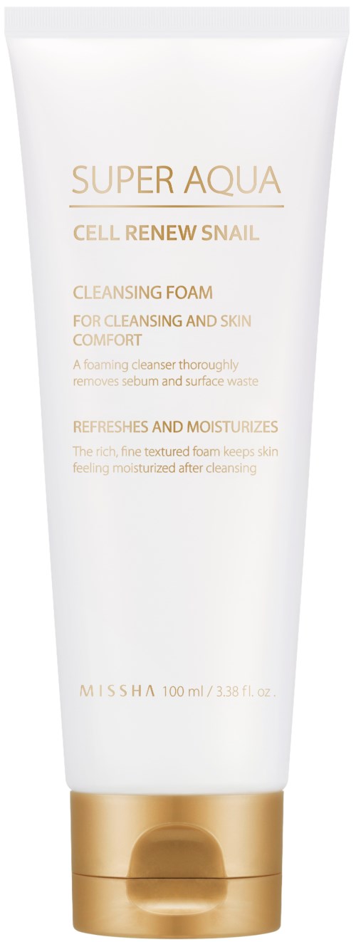 MISSHA Super Aqua Cell Renew Snail Cleansing Foam 100 ml