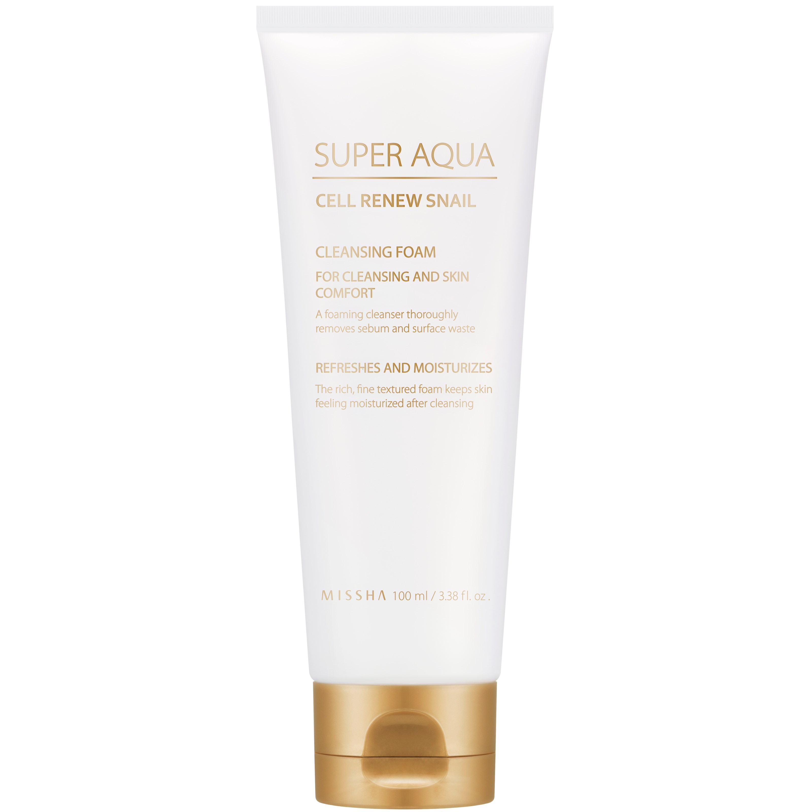 MISSHA Super Aqua Cell Renew Snail Cleansing Foam 100 ml billede