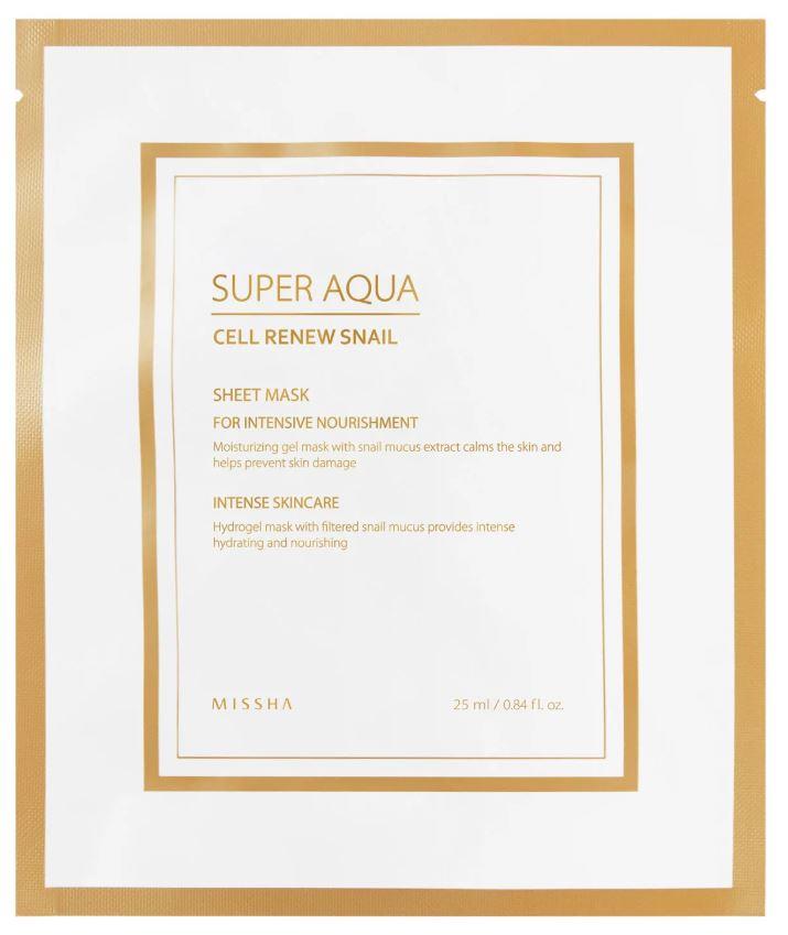 MISSHA Super Aqua Cell Renew Snail Sheet Mask 25ml