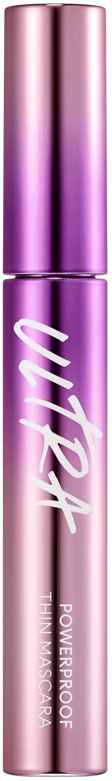 En lila tub med vattentät mascara med varumärket 'Ultravio' på.