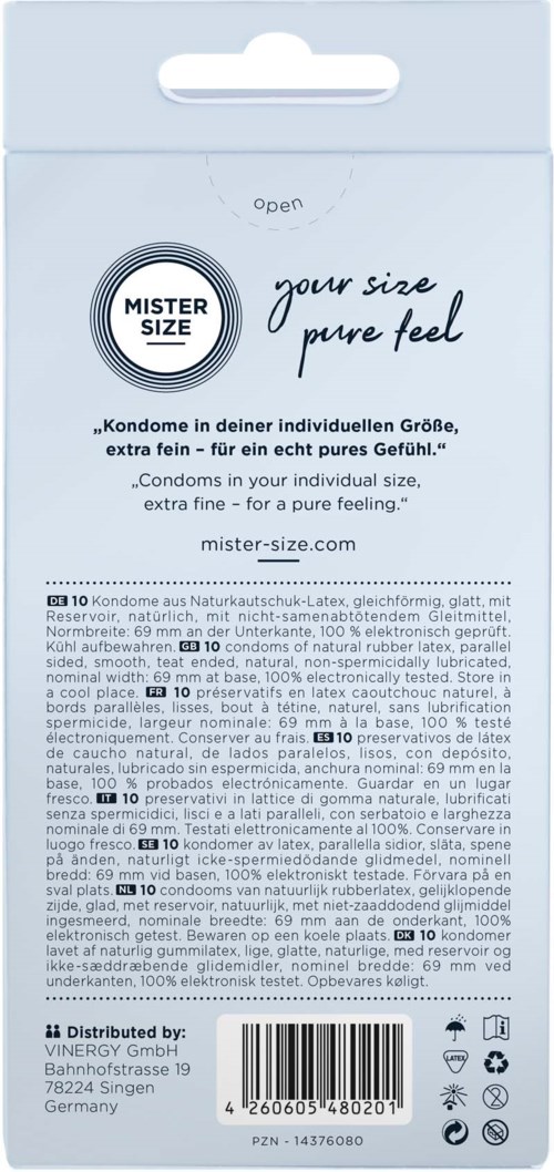 Mister Size Pure Feel Condoms Size 69