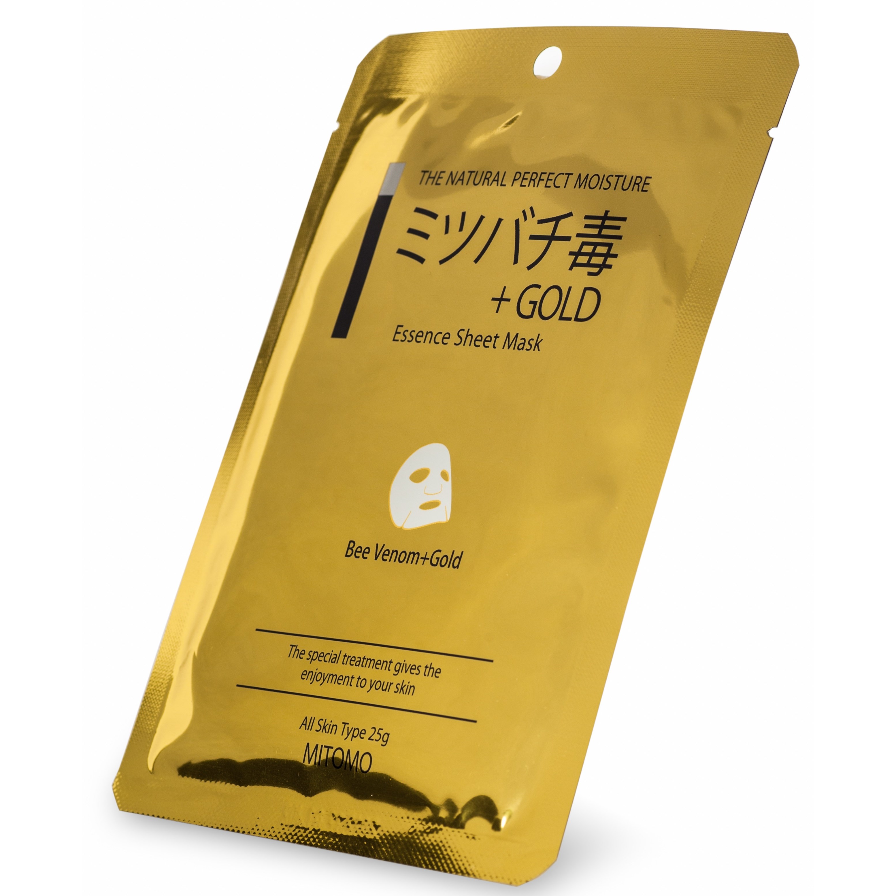 Läs mer om MITOMO Bee Venom + Gold Essence Mask 25 g