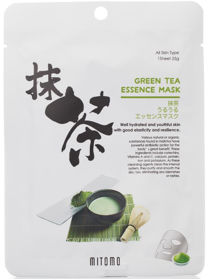 MITOMO Green Tea Essence Mask 4-pack