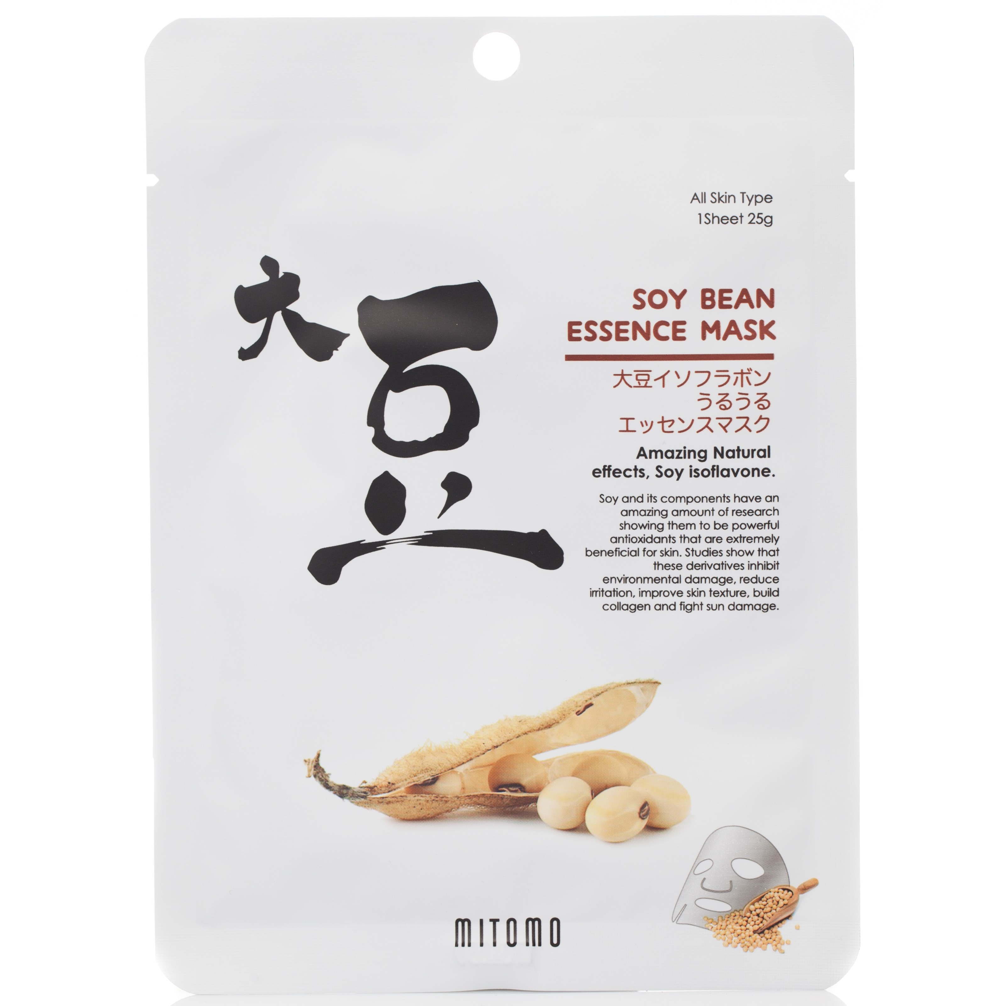 Läs mer om MITOMO Soy Bean Essence Mask 4-pack 100 g