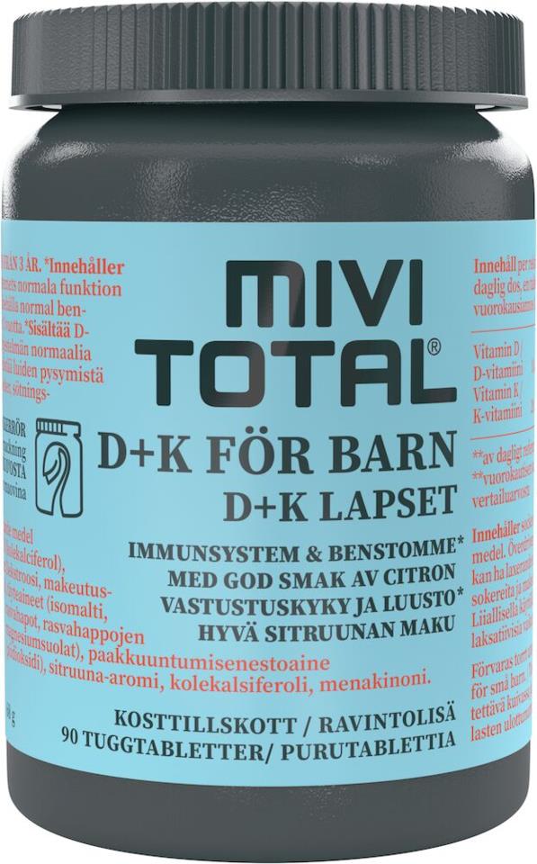 MIVITOTAL D+K för barn 90 tabletter