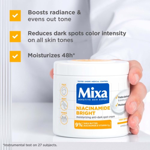 Mixa Niacinamide Bright Moisturizing Anti-Dark Spot Cream 400 ml