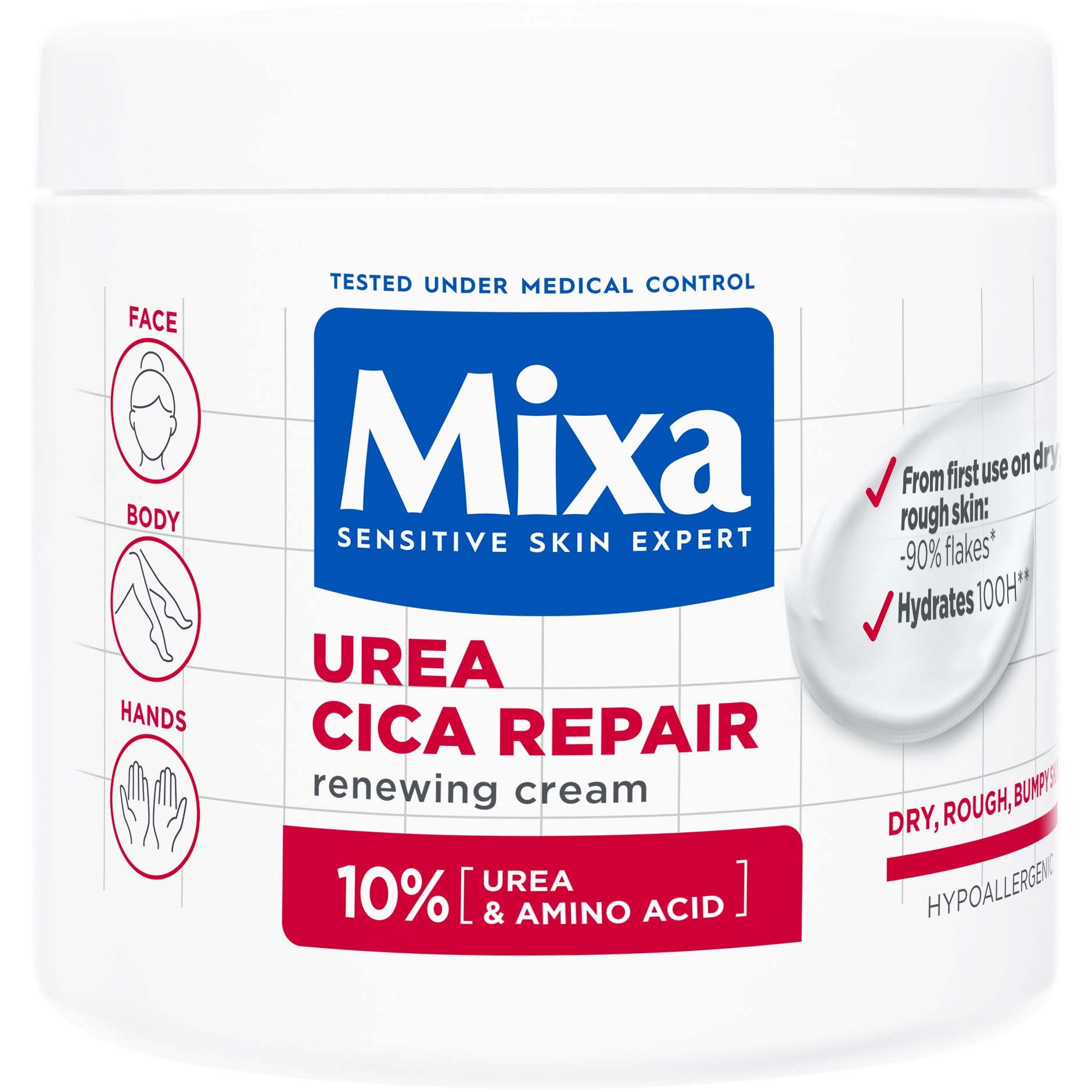 Mixa Urea Cica Repair Renewing Cream 400 ml
