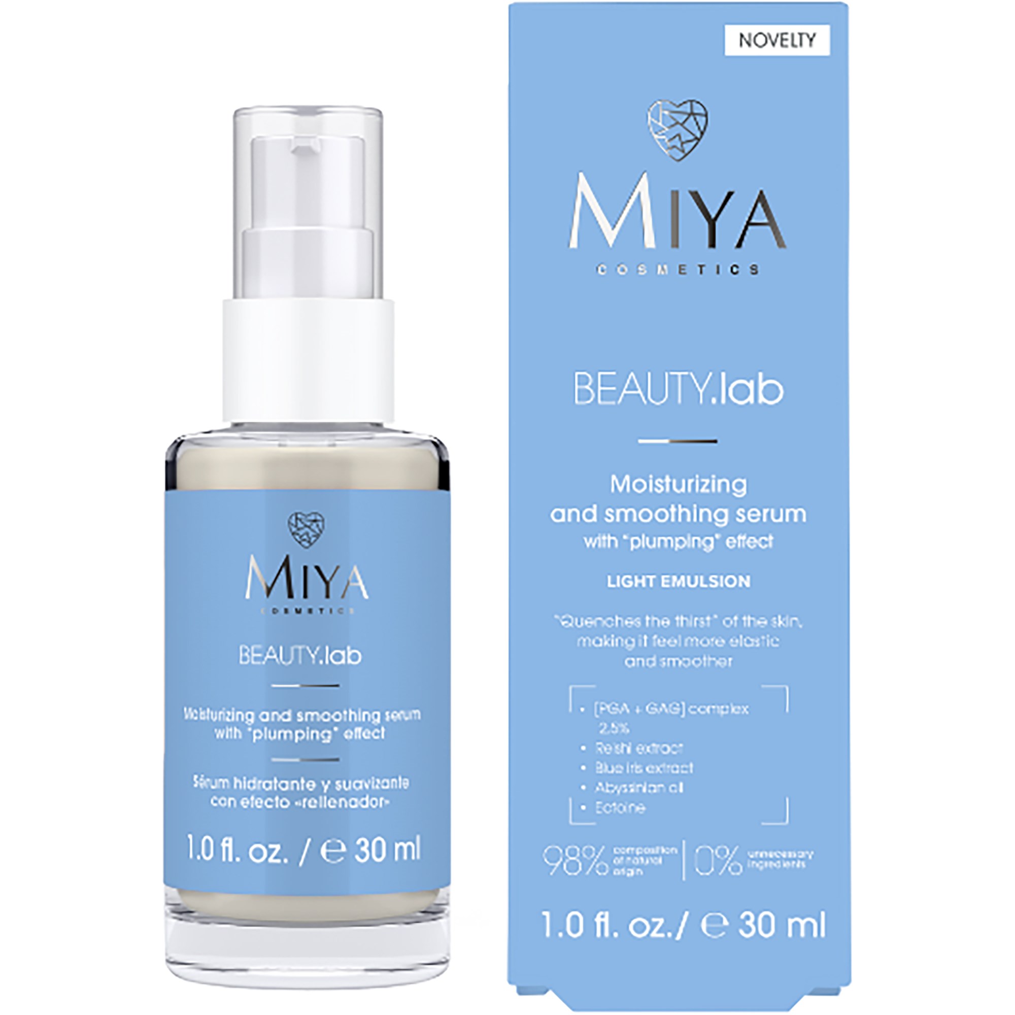 Miya BEAUTY.lab Moisturizing And Smoothing Serum Plumping Effect
