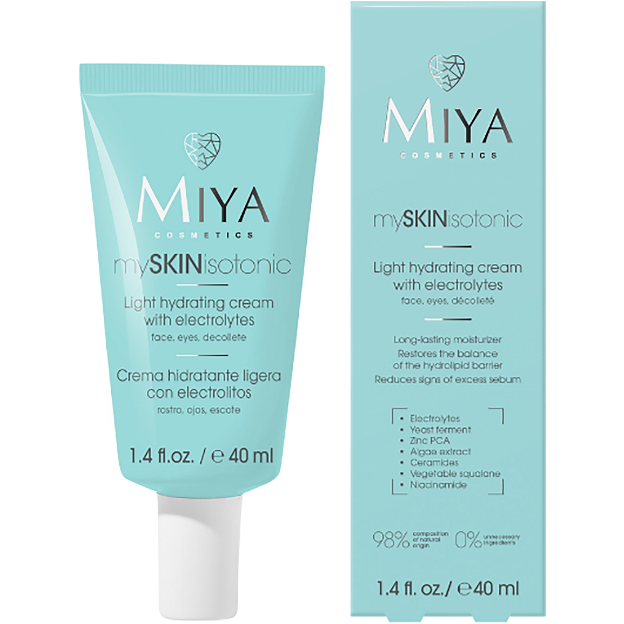 Miya Myskinisotonic Light Hydrating Cream Electrolytes 40 ml