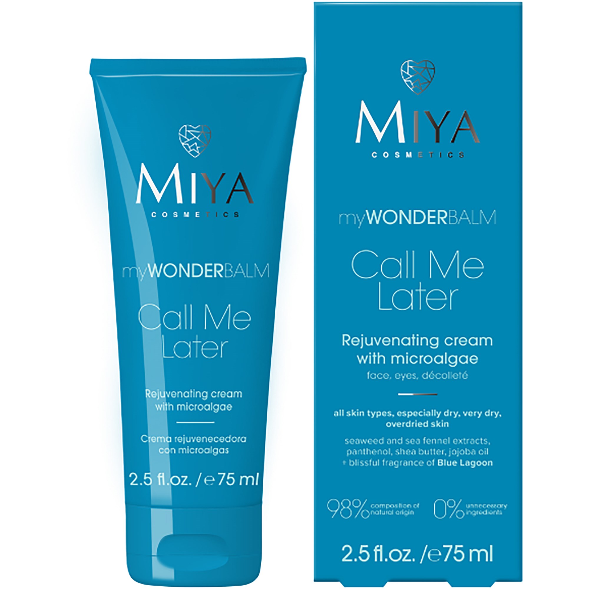 Miya myWONDERBALM Call Me Later Rejuvenating Cream Microalgae 75