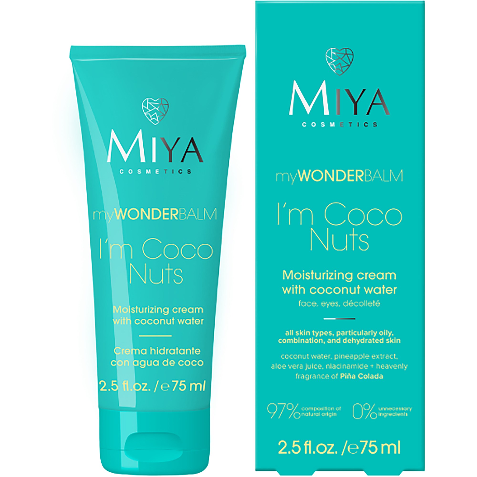 Miya myWONDERBALM I'm Coco Nuts Moisturizing Cream Coconut Water