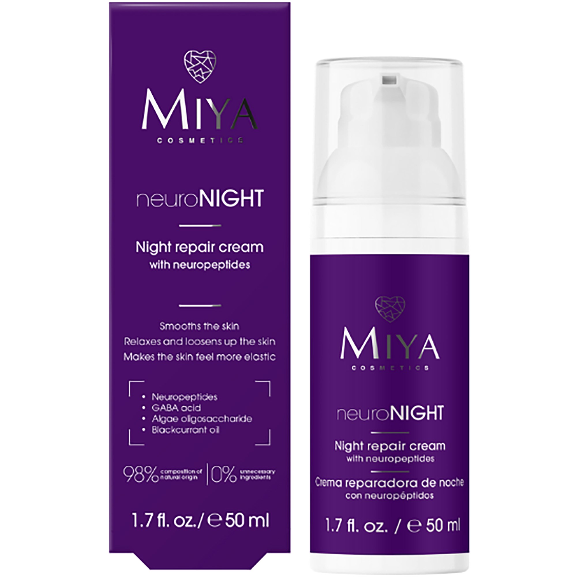 Miya Neuronight Night Repair Cream Neuropeptides 50 ml
