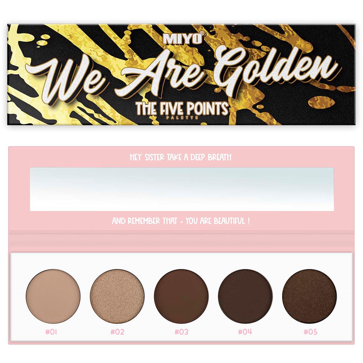 Läs mer om MIYO Five Points Paletts Eyeshadows 1 We Are Golden