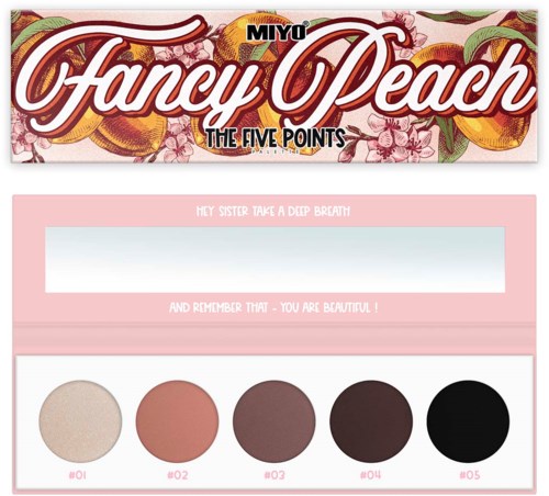 MIYO Cienie do powiek Five Points Palette 10 Fancy Peach
