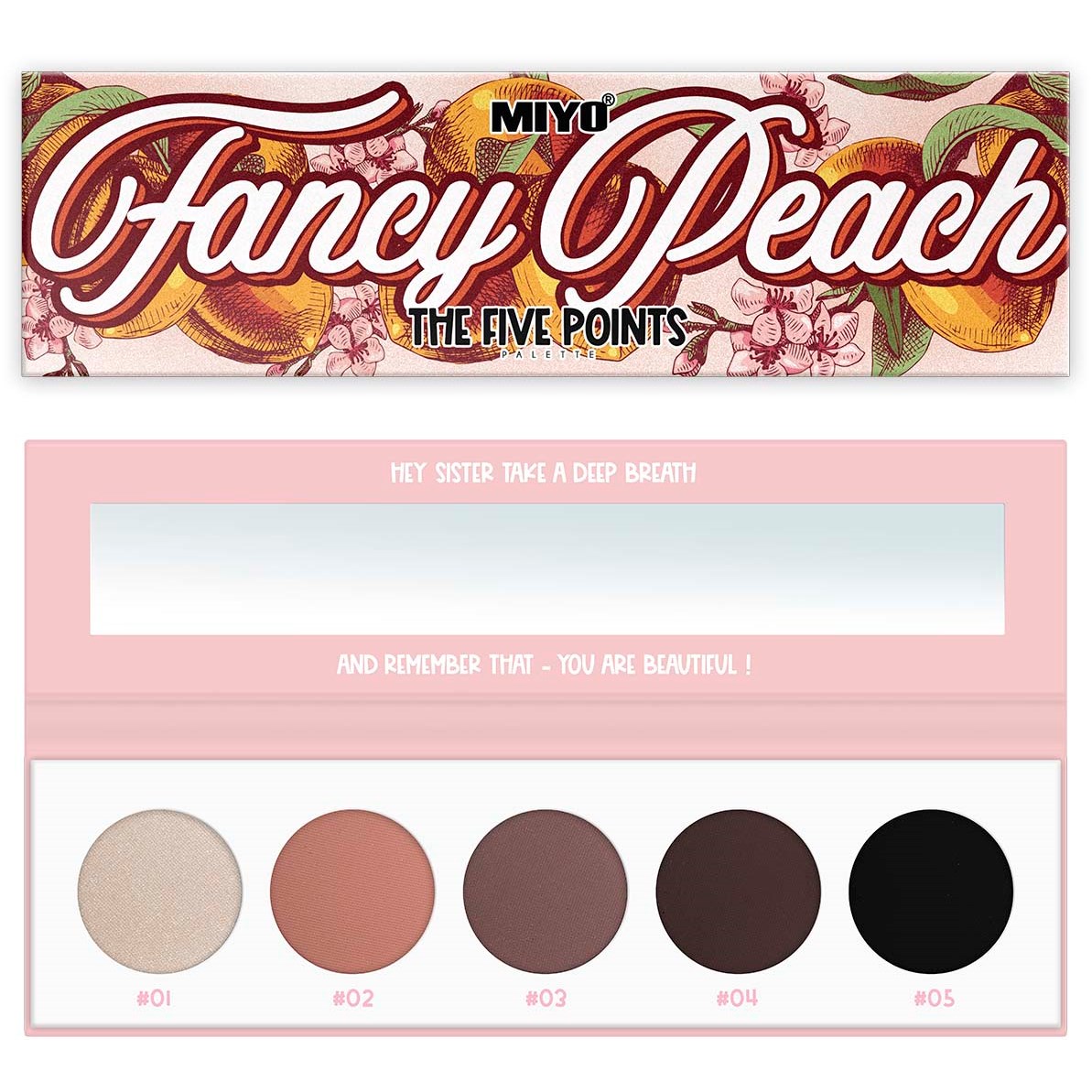 Läs mer om MIYO Five Points Paletts Eyeshadows 10 Fancy Peach