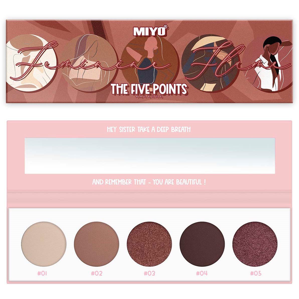 MIYO Five Points Paletts Eyeshadows 11 Feminine Flame