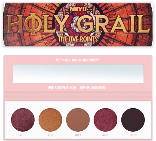 MIYO Cienie do powiek Five Points Palette 16 Holy Grail