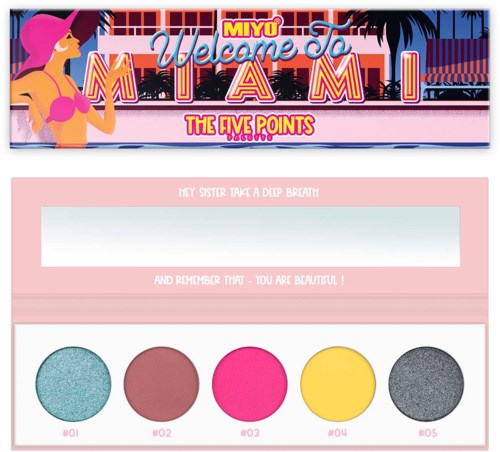 MIYO Cienie do powiek Five Points Palette 17 Welcome To Miami