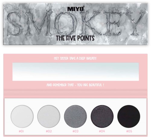 MIYO Cienie do powiek Five Points Palette 2 Smokey