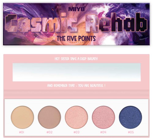 MIYO Cienie do powiek Five Points Palette 20 Cosmic Rehab