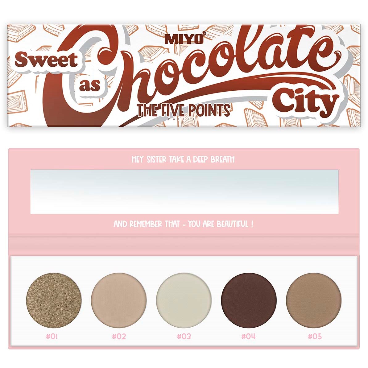 MIYO Five Points Paletts Eyeshadows 22 Sweet As Chocolate