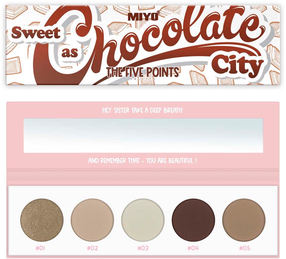 MIYO Five Points Paletts Eyeshadows 22 Sweet As Chocolate