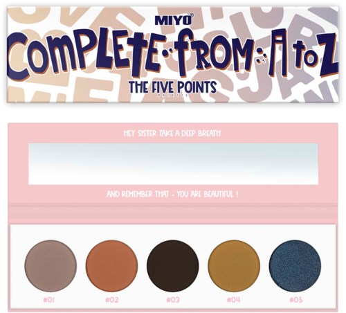 MIYO Cienie do powiek Five Points Palette 23 Complete From A To Z