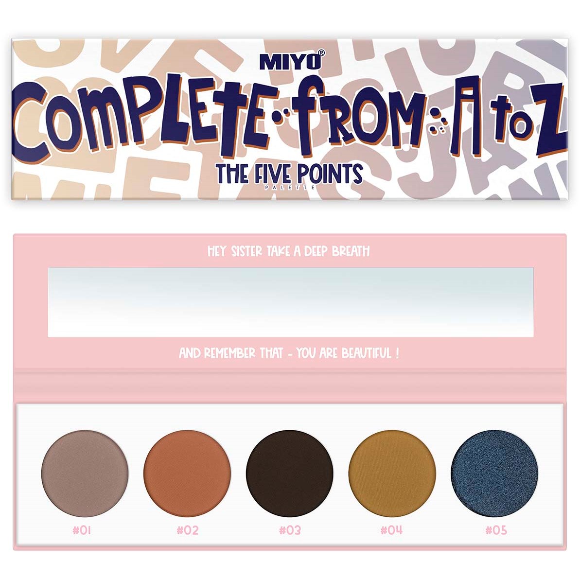 MIYO Five Points Paletts Eyeshadows 23 Complete From A To Z