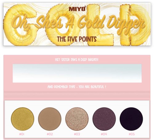 MIYO Cienie do powiek Five Points Palette 24 Oh, She´s a Gold