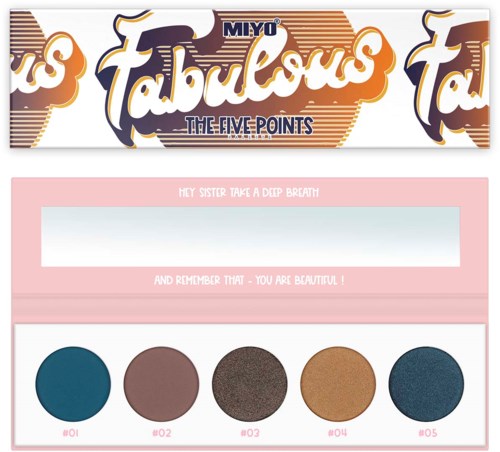 MIYO Cienie do powiek Five Points Palette 25 Fabulous