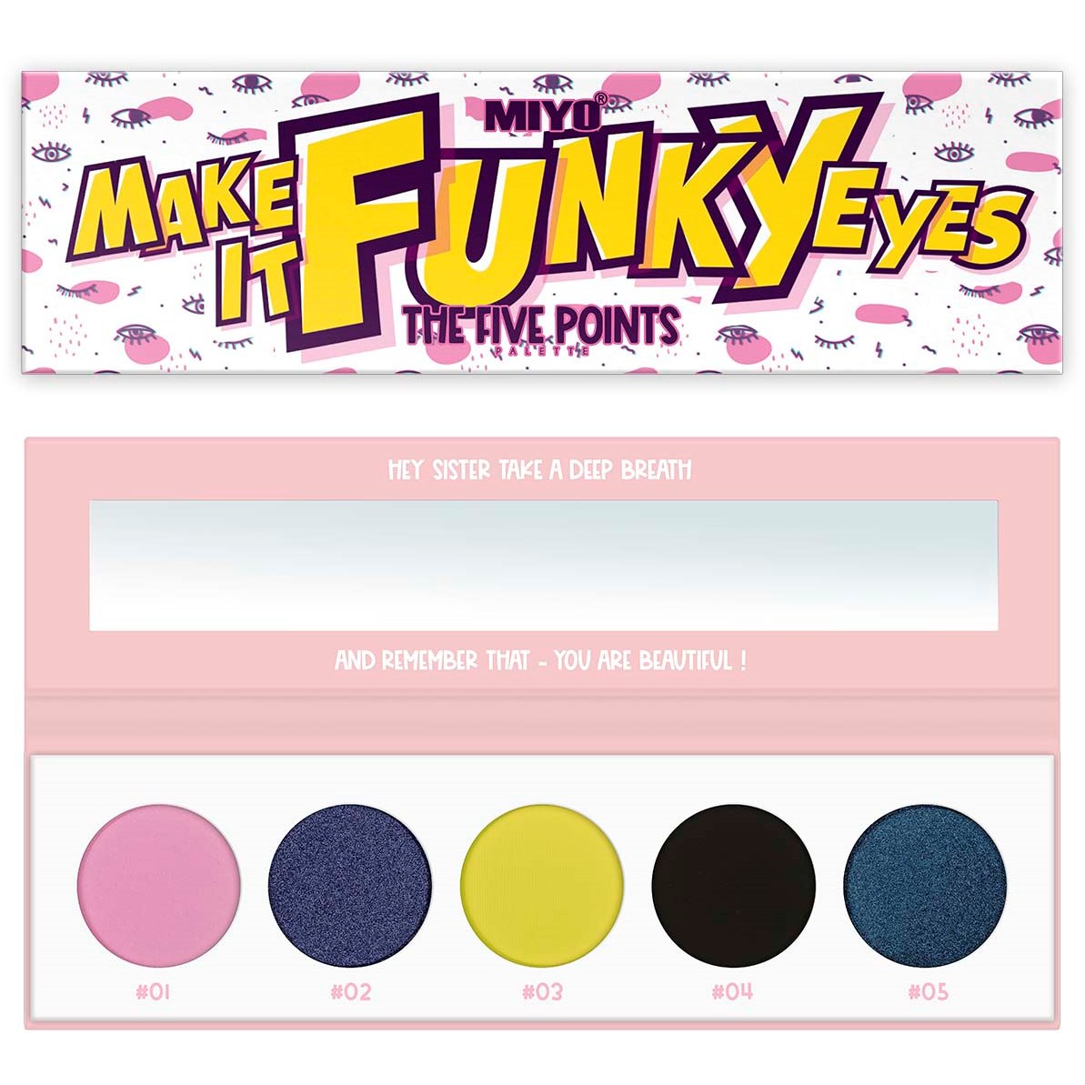 Läs mer om MIYO Five Points Paletts Eyeshadows 26 Make It Funky Eyes