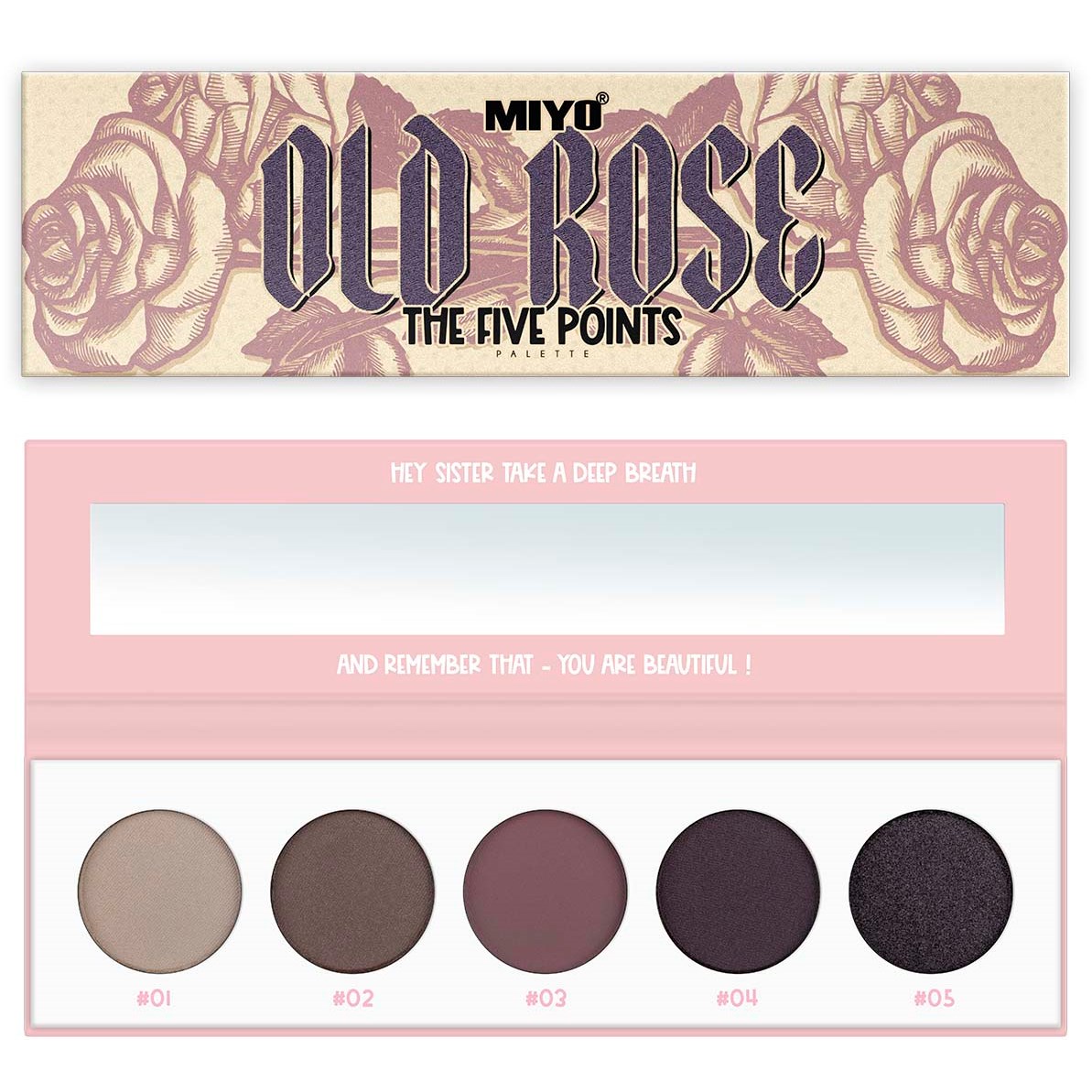 Läs mer om MIYO Five Points Paletts Eyeshadows 3 Old Rose