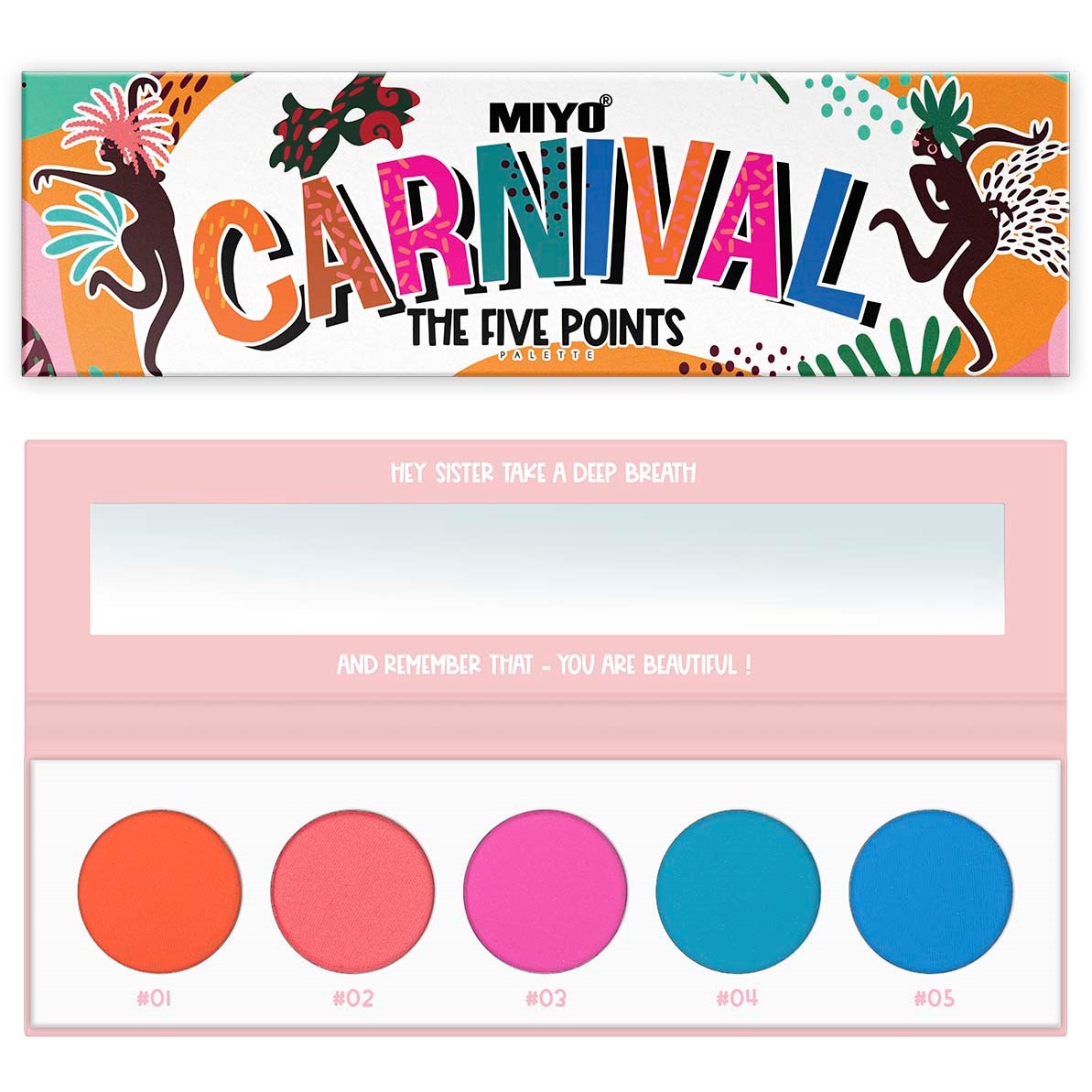 MIYO Five Points Paletts Eyeshadows 6 Carnival