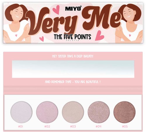 MIYO Cienie do powiek Five Points Palette 8 Very Me