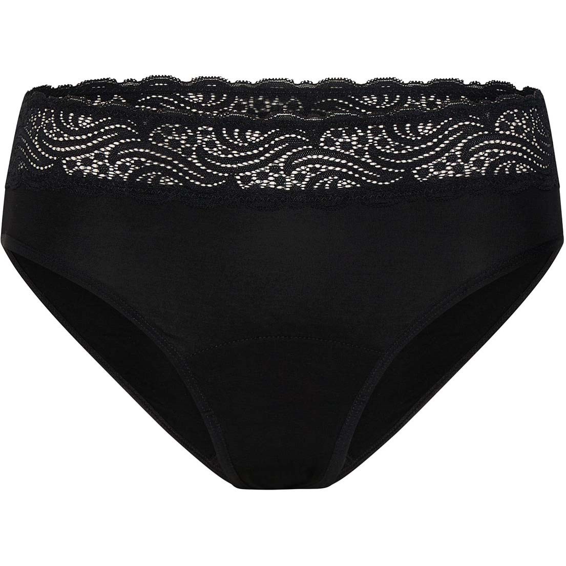 Modibodi Sensual Hi Waist Bikini Moderate-Heavy Black 10 S